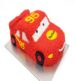Lightning McQueen Car Cake shaped kids birthday cake in red color freshly baked at BakersStreet Yelahanka with customizable flavors eggless and sugar free options
